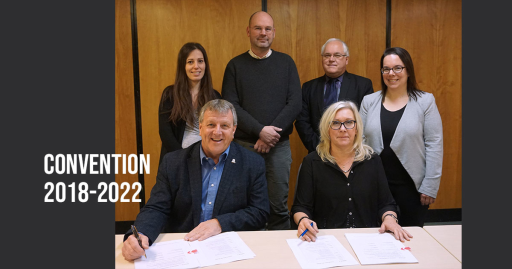 Signature d'une nouvelle convention collective