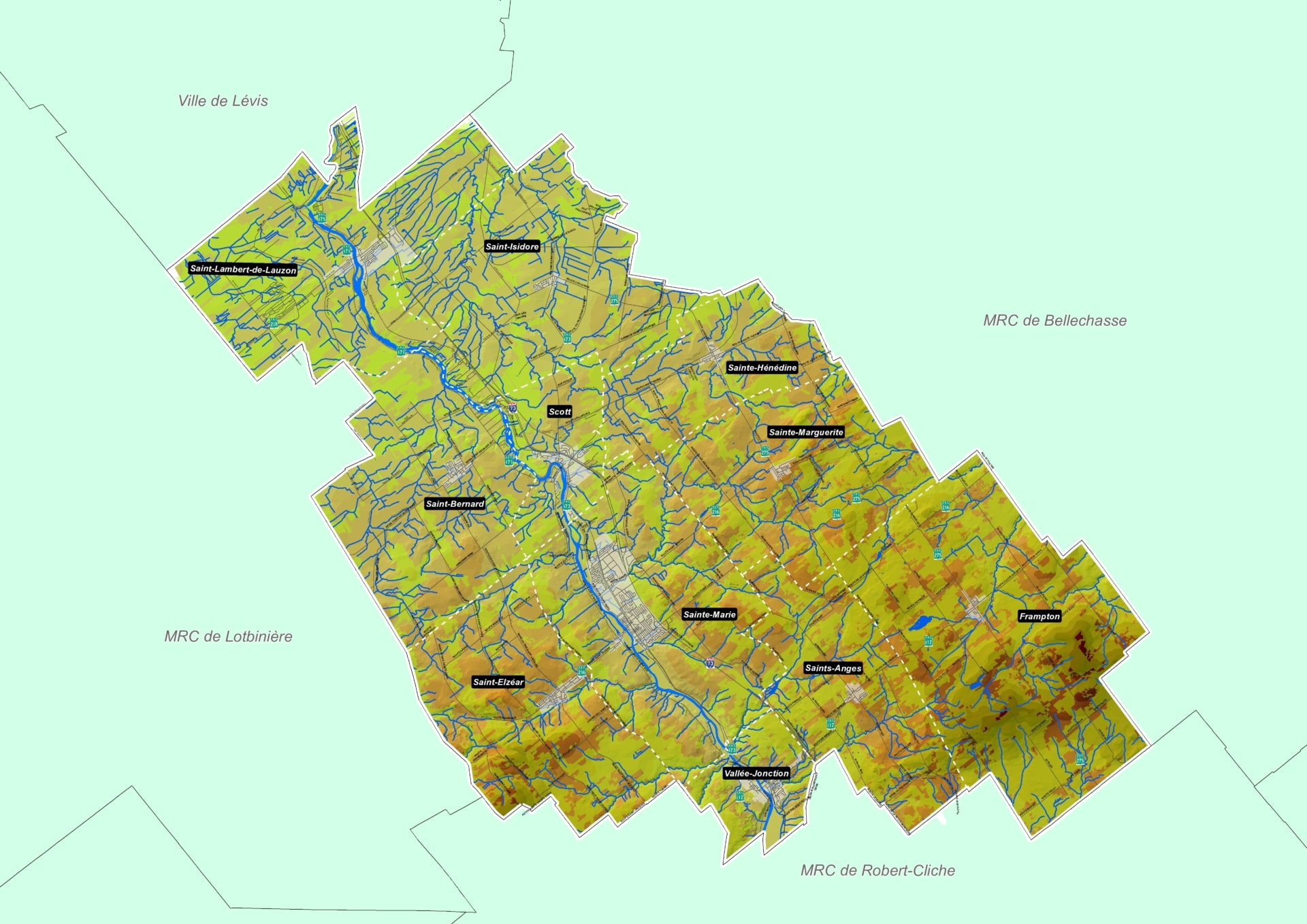 Le territoire en bref MRC