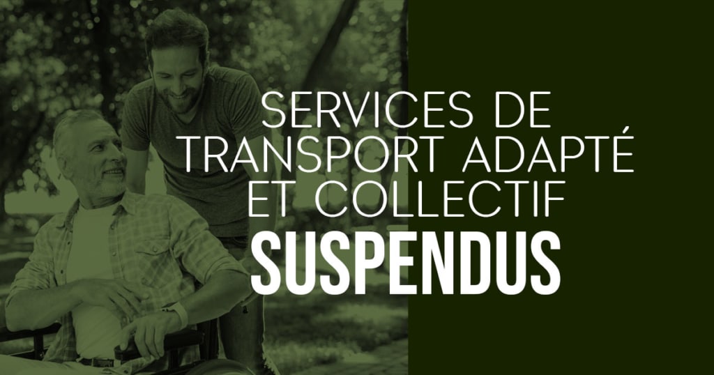 Fermeture temporaire de Mobilité Beauce-Nord