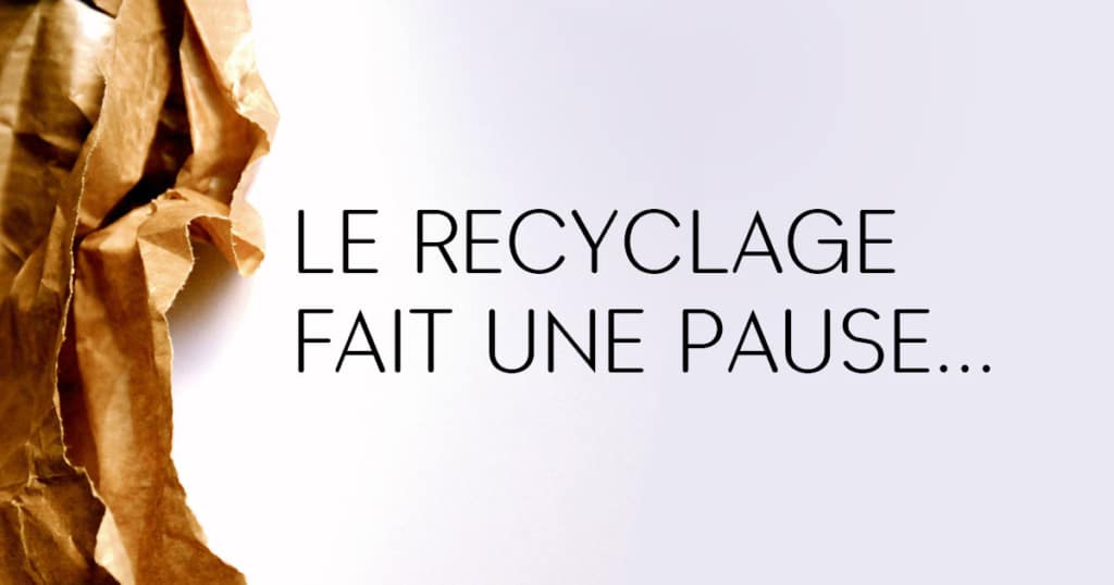COVID-19 : Enfouissement temporaire des matières recyclables