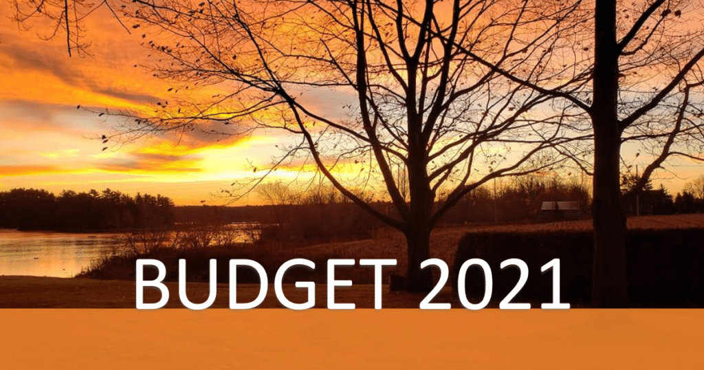 Le budget 2021 est adopté!