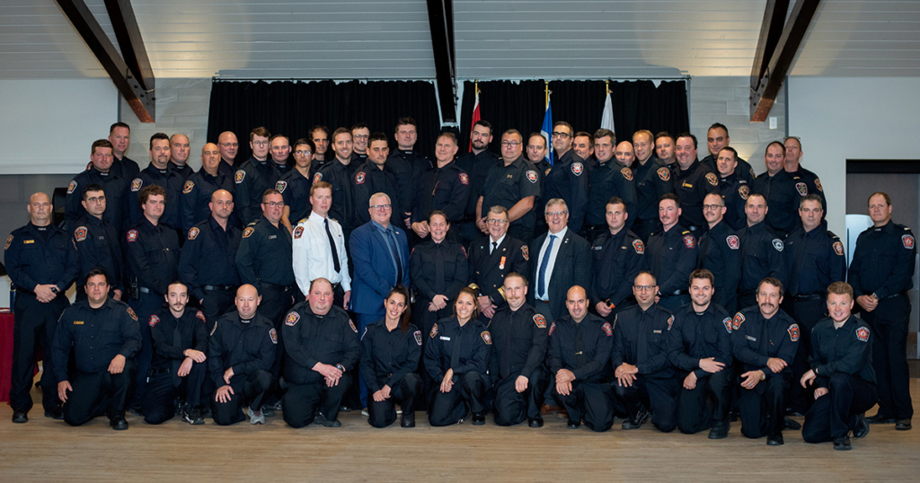 Remise de diplômes pour 82 pompiers de La Nouvelle-Beauce