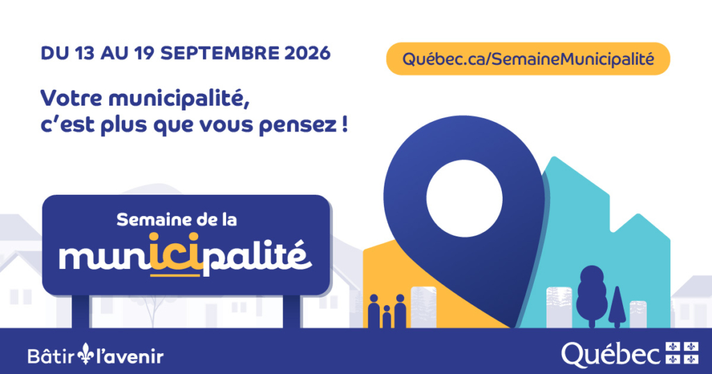 Infolettre de septembre 2026 - Semaine des municipalités et nouveautés à l'écocentre